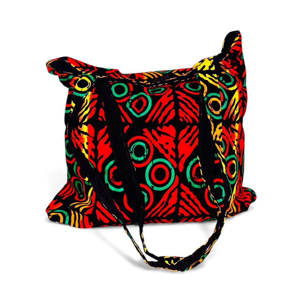 Handcrafted Printed Fabric non-zipped tote bag (Ubuntu 08)