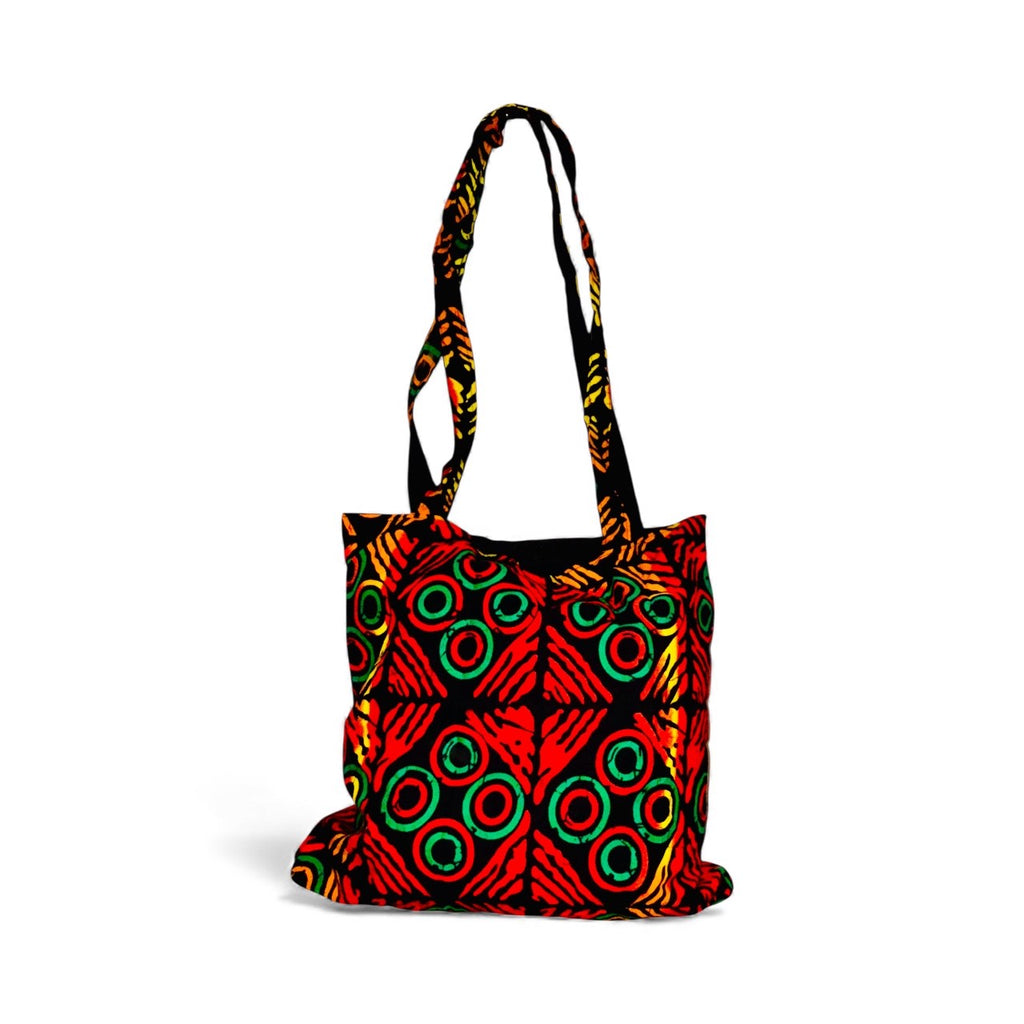 Handcrafted Printed Fabric non-zipped tote bag (Ubuntu 08)