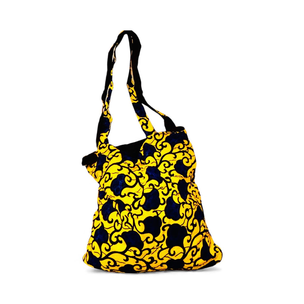 Handcrafted Printed Fabric tote bag (Ubuntu 06)