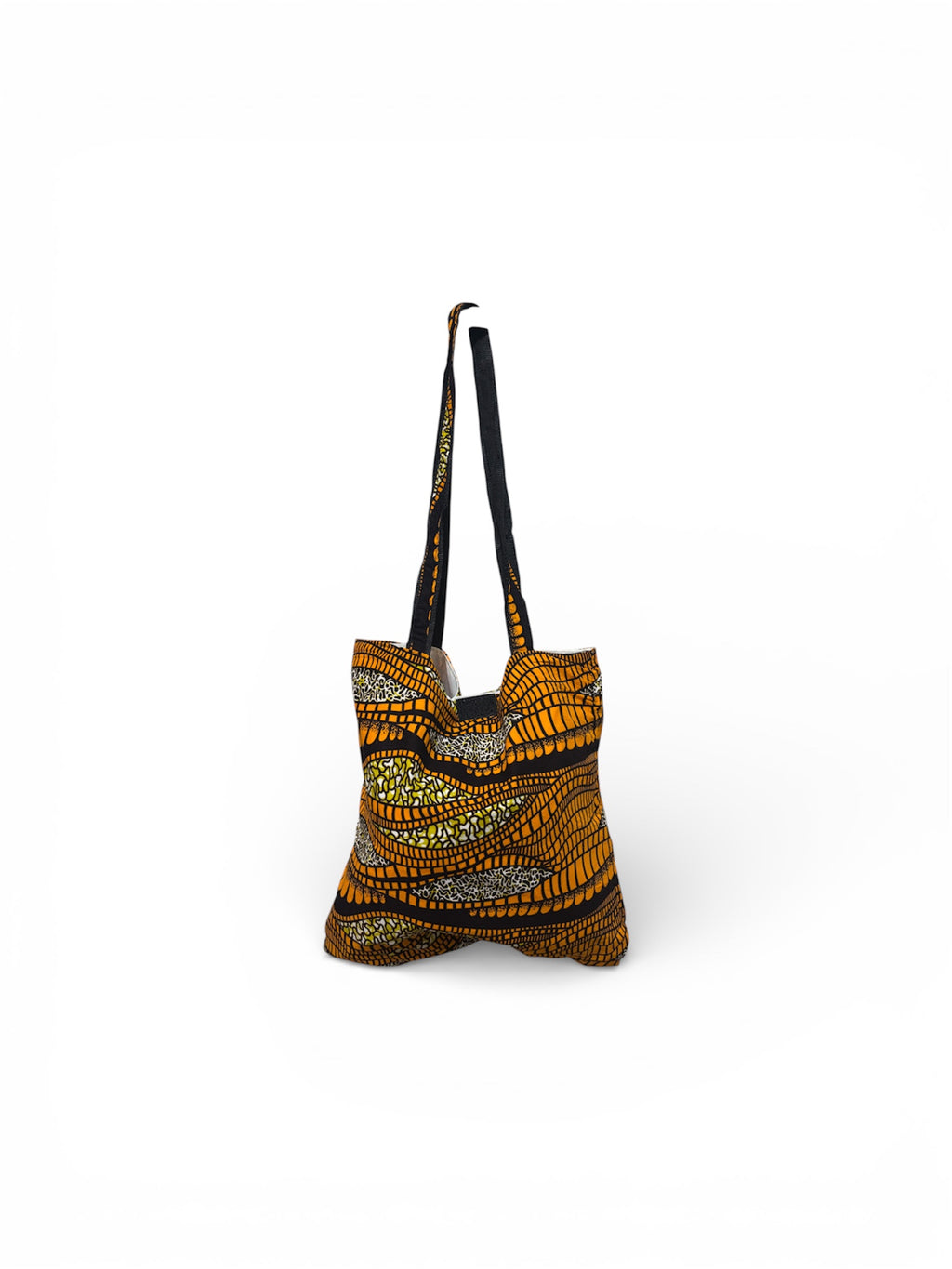 Handcrafted Printed Fabric Non- zipped tote bag (Ubuntu 09)